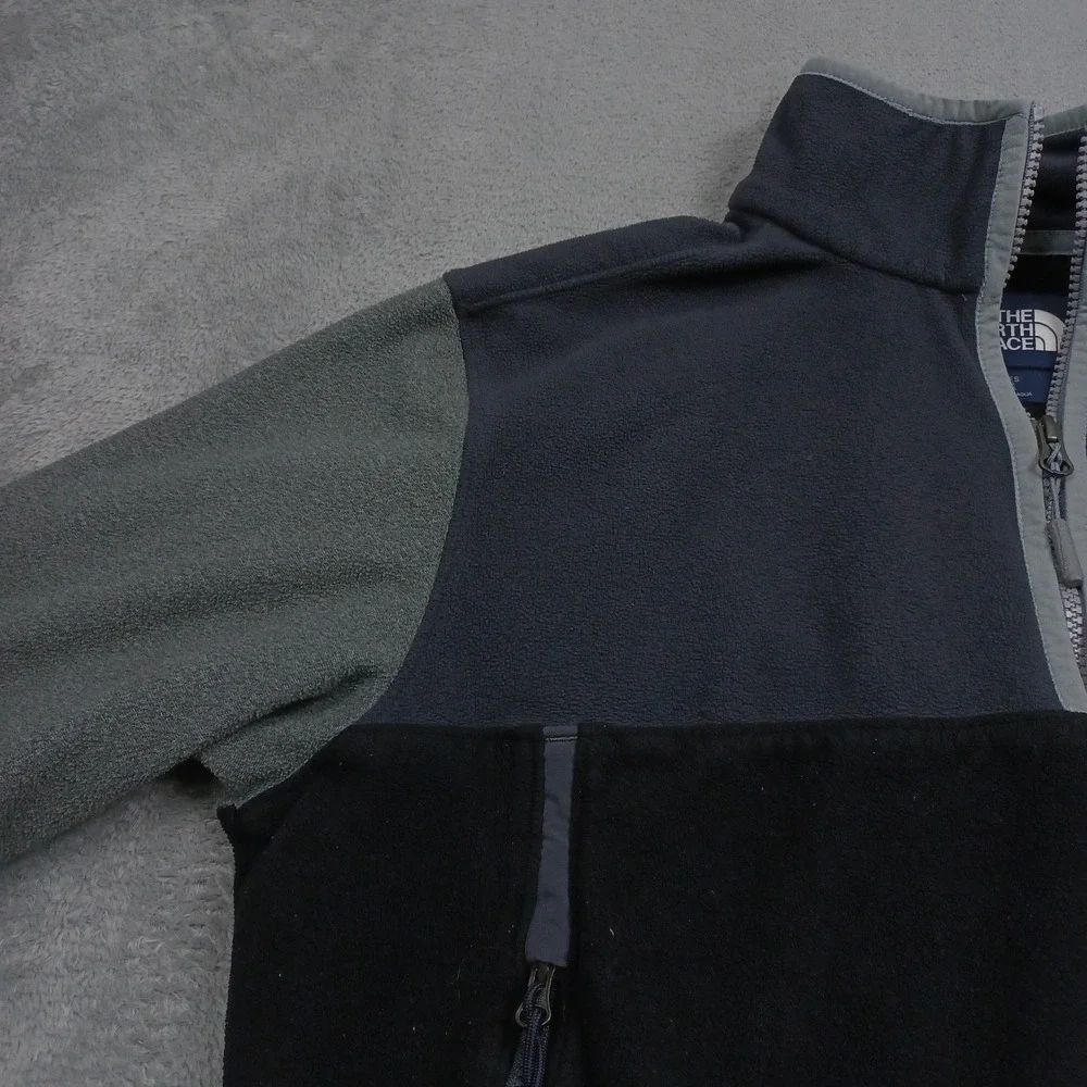 North Face Sweater Mens Large Black 1/4 Zip Outdoor Fleece Casual